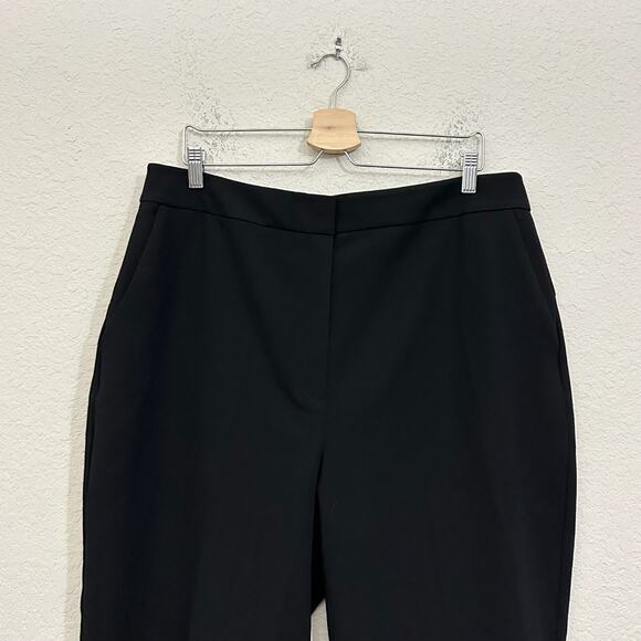 ANTHROPOLOGIE EXQUISE Trouser Pants Black HR Straight Leg Preppy NWT - Picture 4 of 16